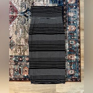 Max Studio Horizontal Stripe Skirt